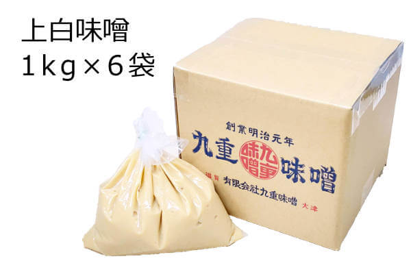 上白味噌 1kg×6袋