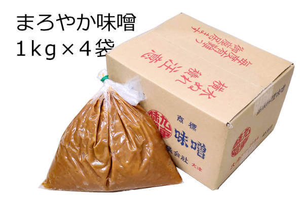 まろやか味噌 1kg×4袋